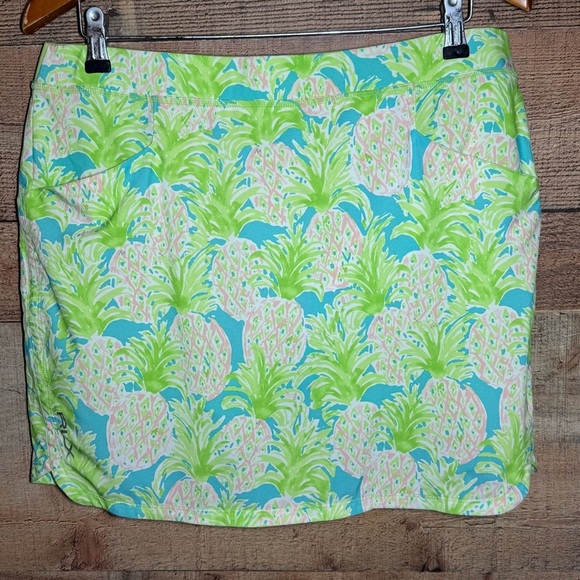 RLX Ralph Lauren Pineapple Print Skort Golf Pickleball Tennis Women’s size Large - Picture 2 of 12
